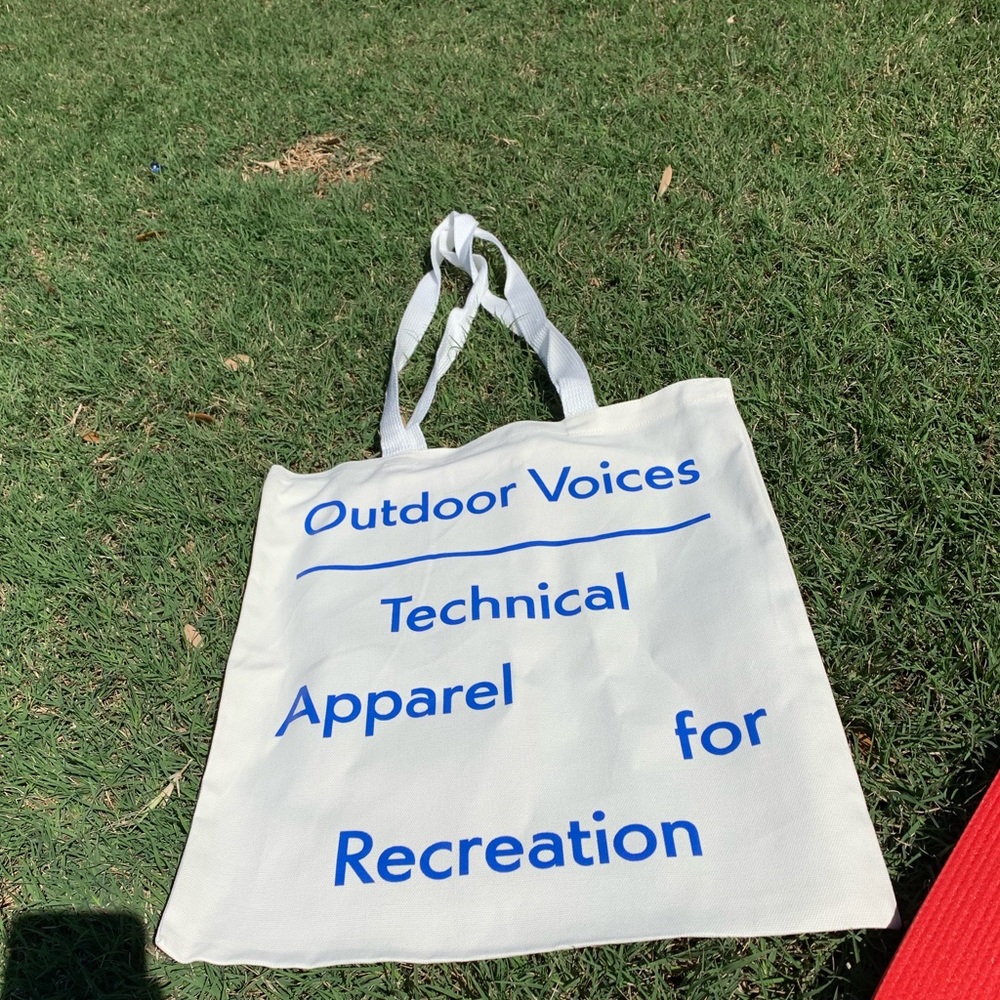Outdoor voices tote